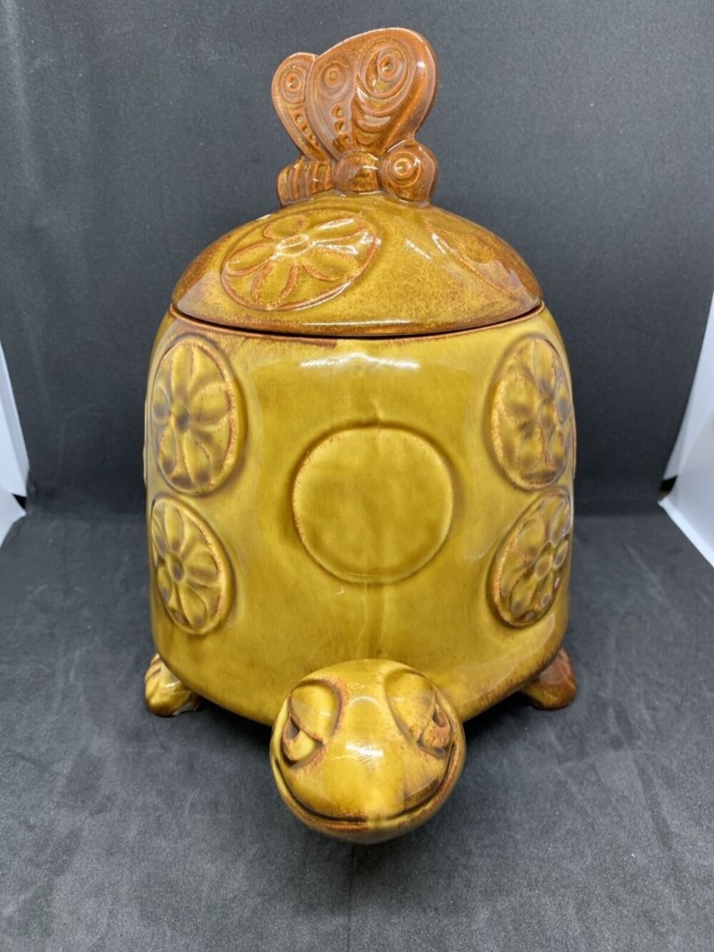 Cookie Jar Rare Vintage USA McCoy #271 "Timmy Tortoise" 1970's READ